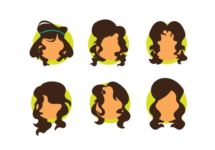 Gratis Girl Curly Hair Vector