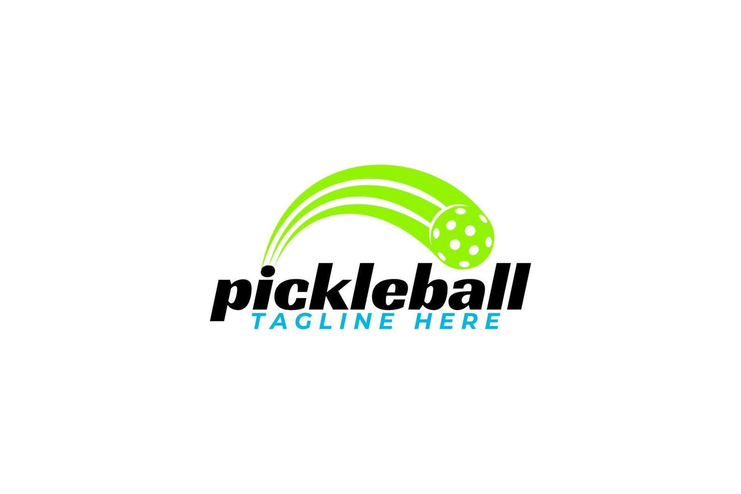 pickleball logo vectorafbeelding voor elk bedrijf, speciaal voor sportteam, club, gemeenschap, training, enz. vector
