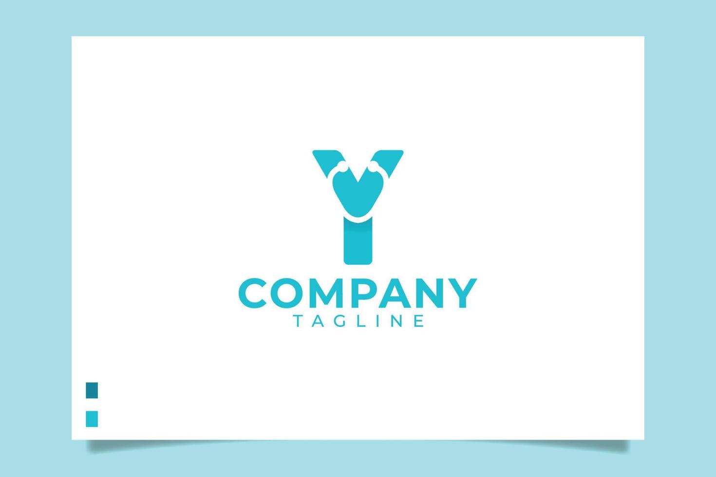 letter y medisch logo voor elk bedrijf, vooral voor medische en gezondheidszorg, apotheek, ziekenhuis, kliniek, enz. vector