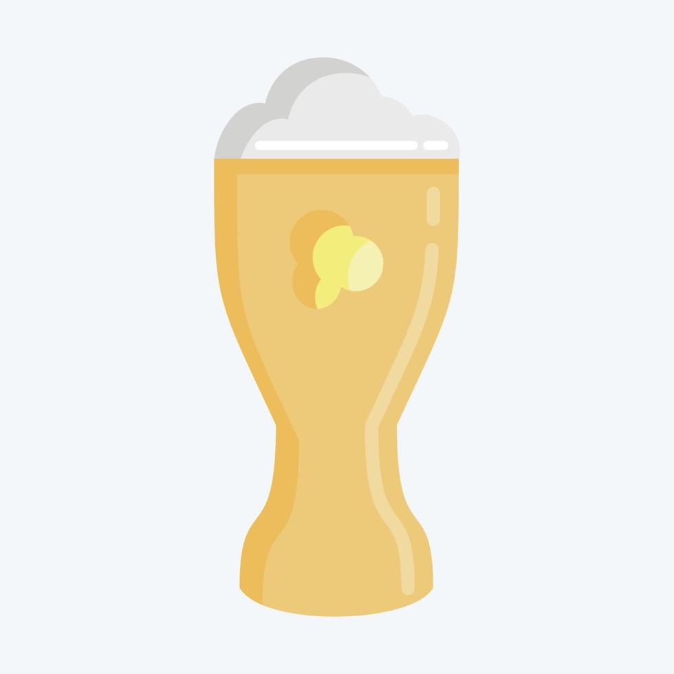 icoon bier. geschikt voor onderwijs symbool. vlakke stijl. eenvoudig ontwerp bewerkbaar. ontwerp sjabloon vector. eenvoudige illustratie vector