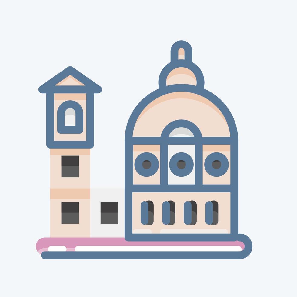 icoon florence. geschikt voor onderwijs symbool. doodle stijl. eenvoudig ontwerp bewerkbaar. ontwerp sjabloon vector. eenvoudige illustratie vector