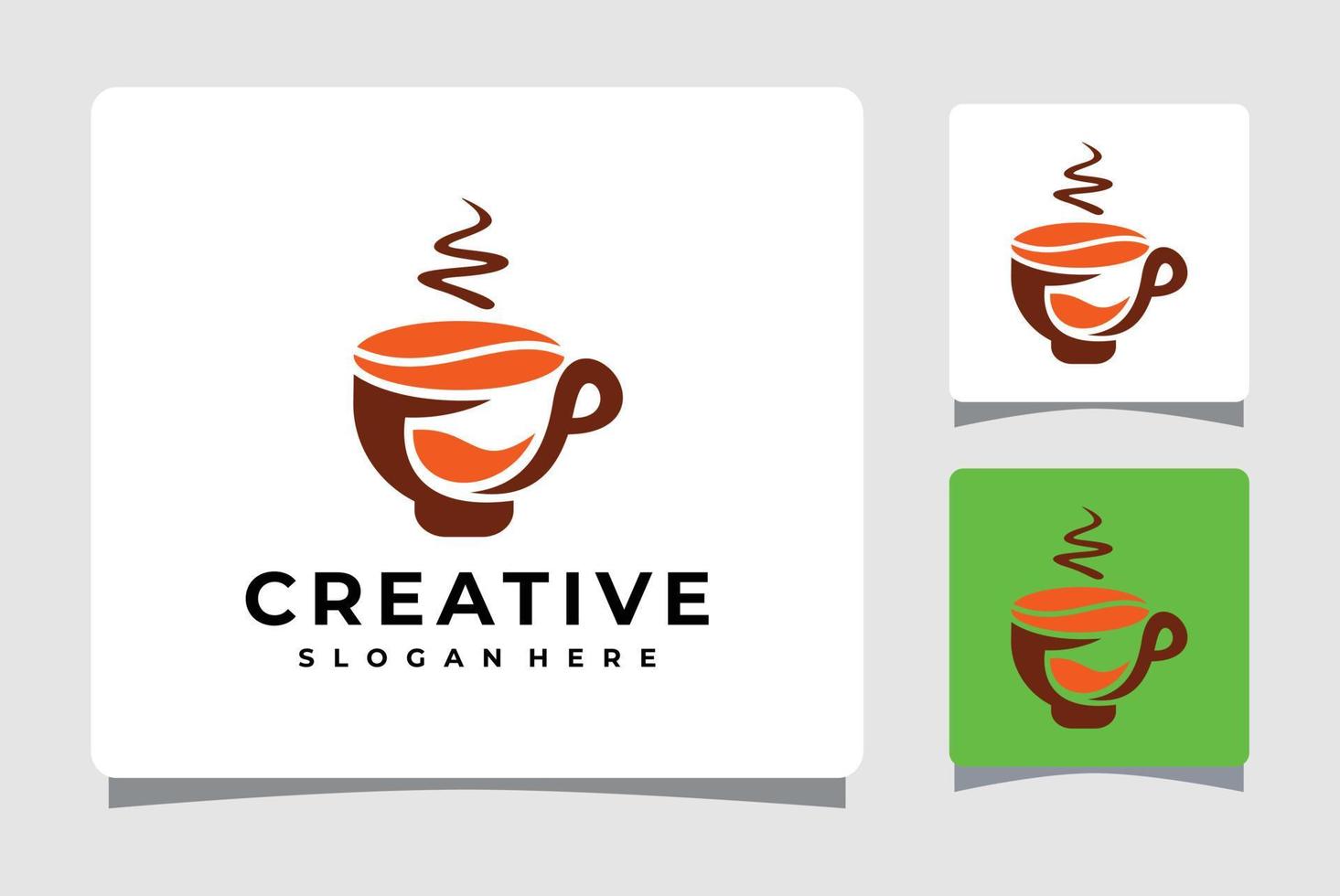 hete koffie logo sjabloonontwerp inspiratie vector