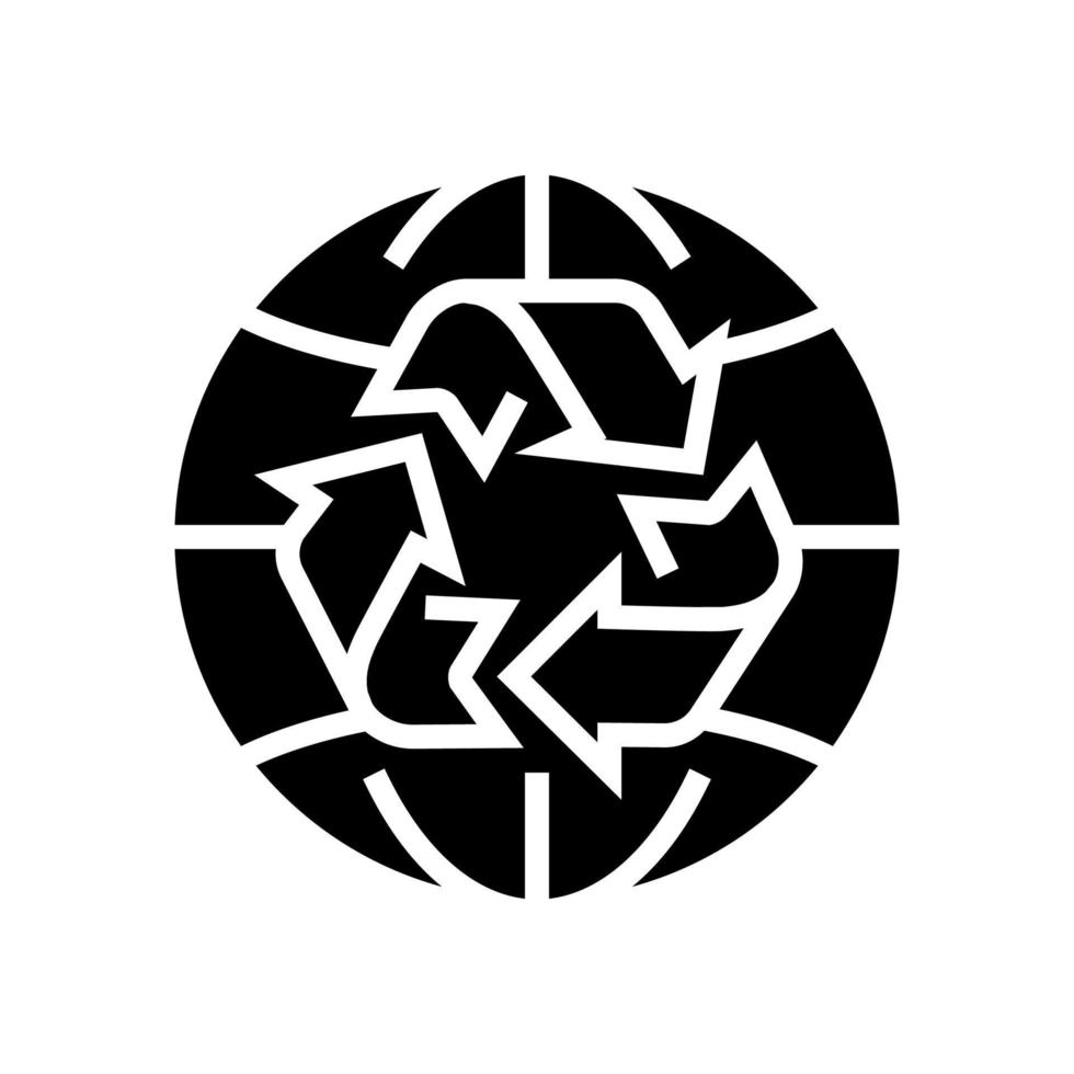 milieu ecosysteem glyph pictogram vectorillustratie vector