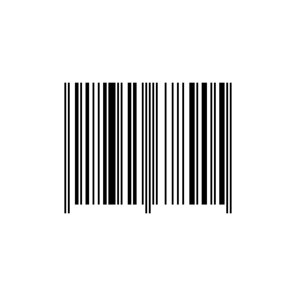 lege zwarte barcode vector sjabloon