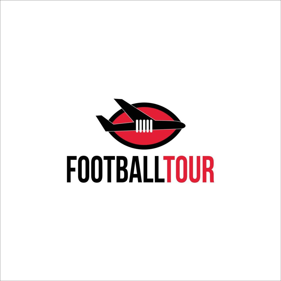 Amerikaans voetbal tour logo icoon vector