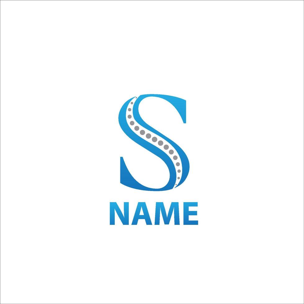 s letter ostheopathie logo icoon vector