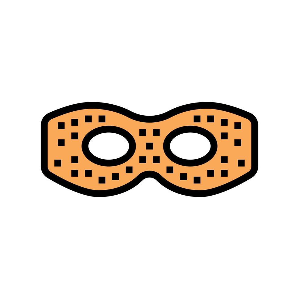 oogmasker kleur pictogram vectorillustratie vector