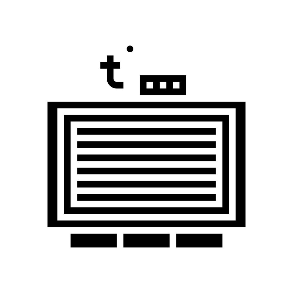 multiplex fabriek kachel glyph pictogram vectorillustratie vector