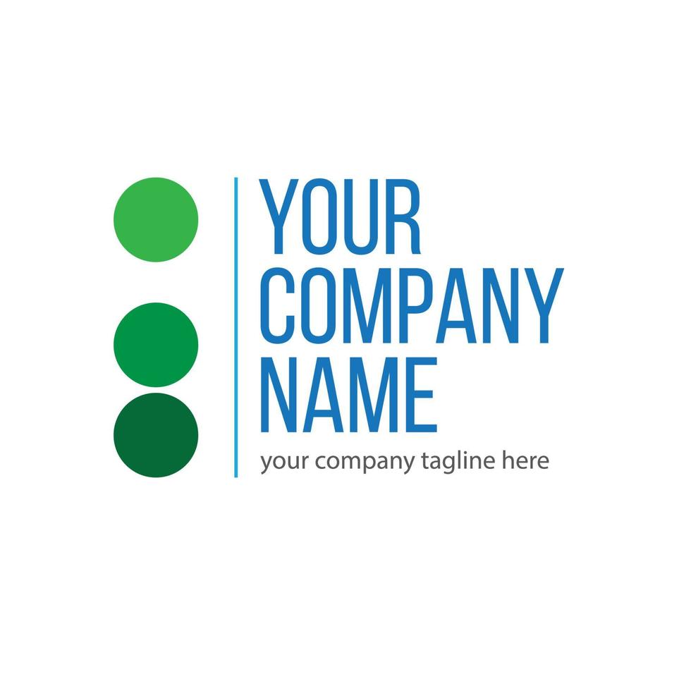 multicolor groene stippen logo met uw bedrijfsnaam vector