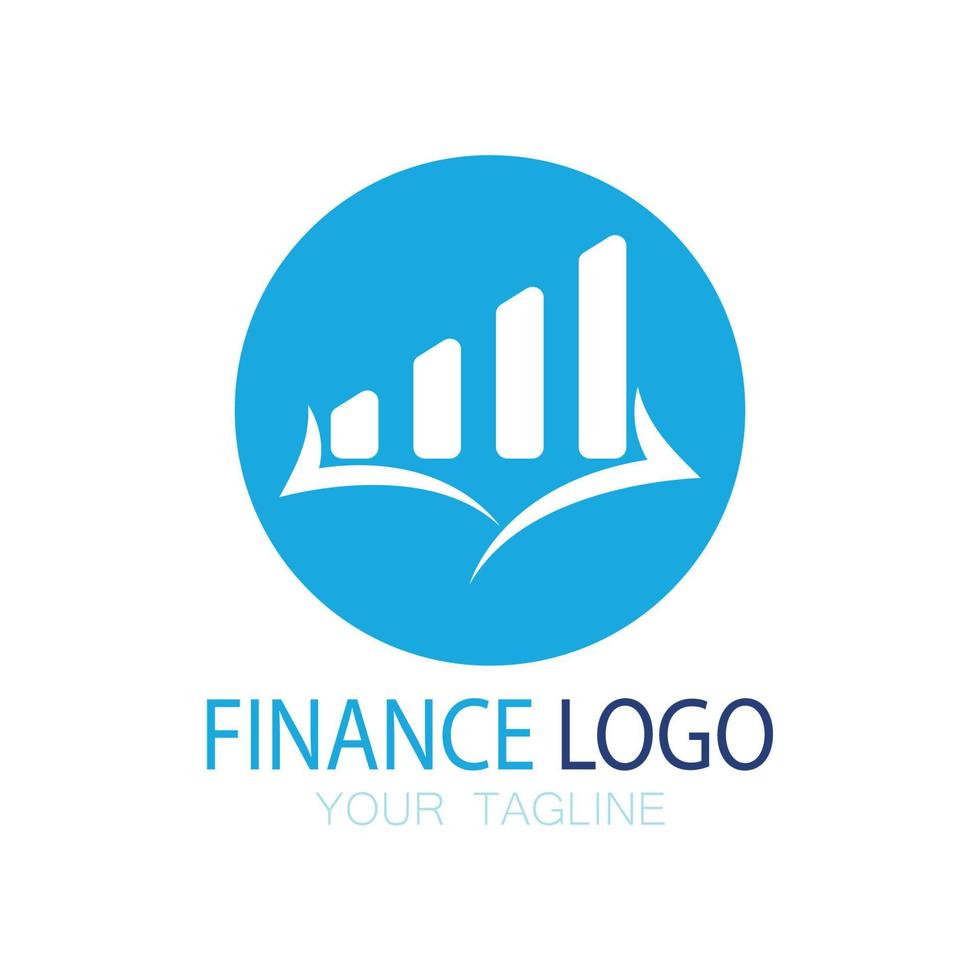 zakelijke financiën en marketing logo vector illustratie sjabloon pictogram ontwerp financiële boekhouding logo met moderne vector concept