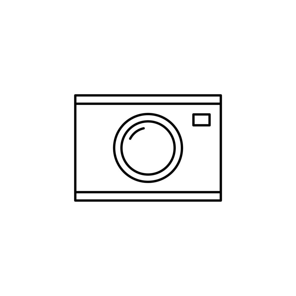 camera, fotografie, digitaal, foto dunne lijn pictogram vector illustratie logo sjabloon. geschikt voor vele doeleinden.