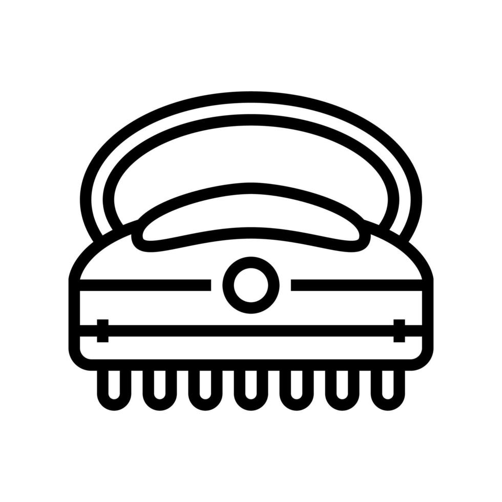 massager spa salon accessoire lijn pictogram vectorillustratie vector