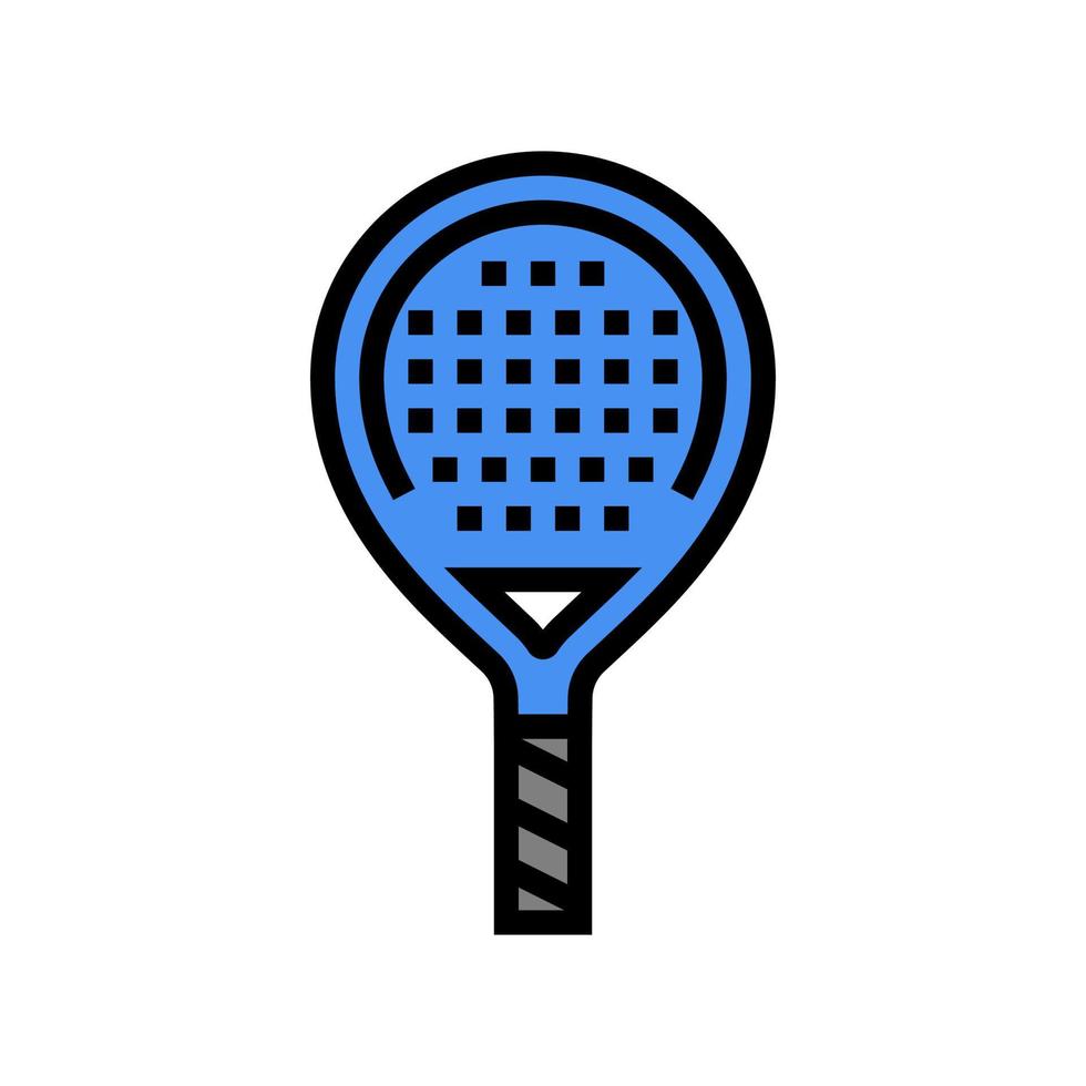 peddel racket kleur pictogram vectorillustratie vector