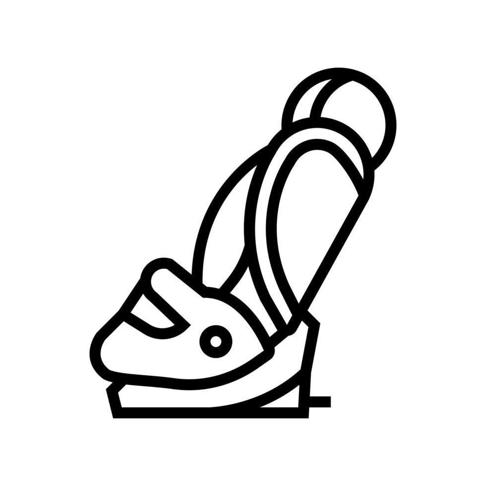 autostoeltje baby lijn pictogram vectorillustratie vector