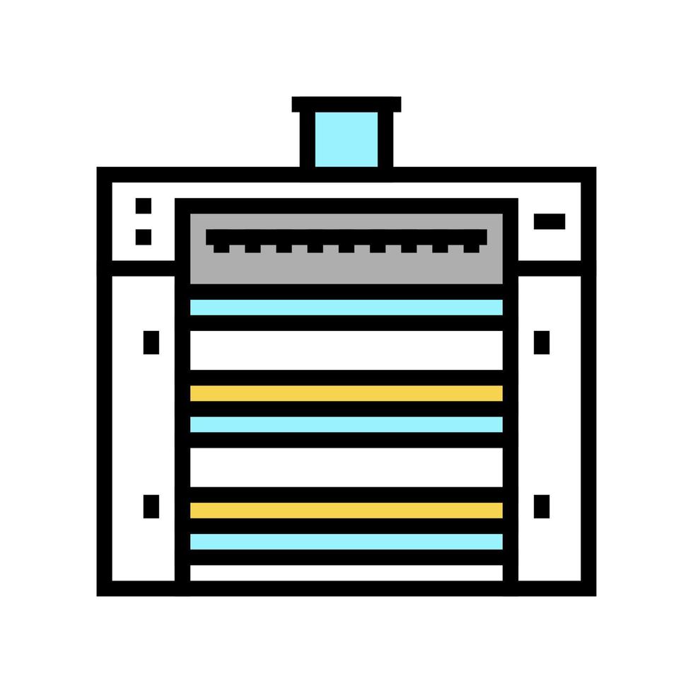 het mengen van tarwe graan fabriek apparatuur kleur pictogram vectorillustratie vector