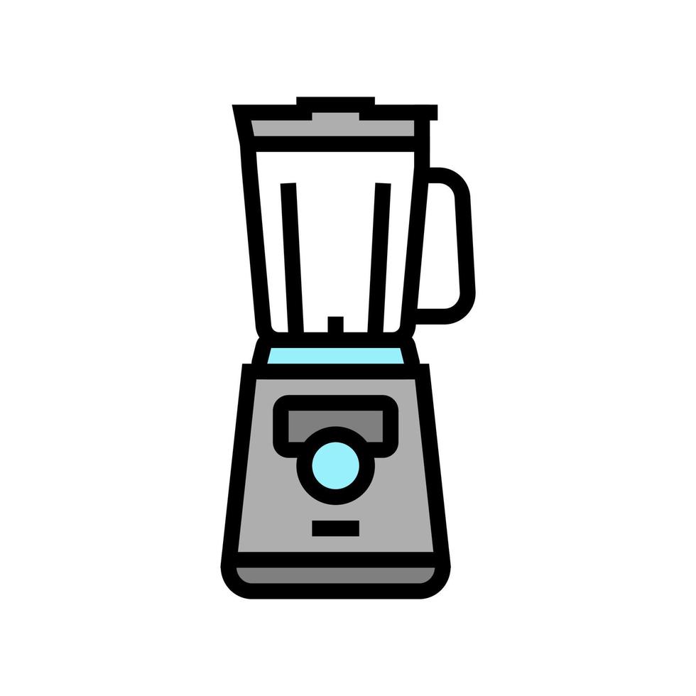 mixer gadget voor het bereiden van heerlijke koffie kleur pictogram vectorillustratie vector