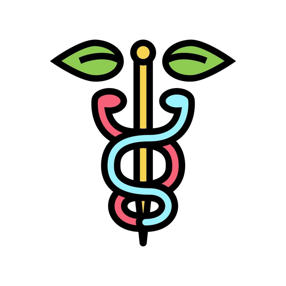 symbool homeopathie kleur pictogram vectorillustratie vector