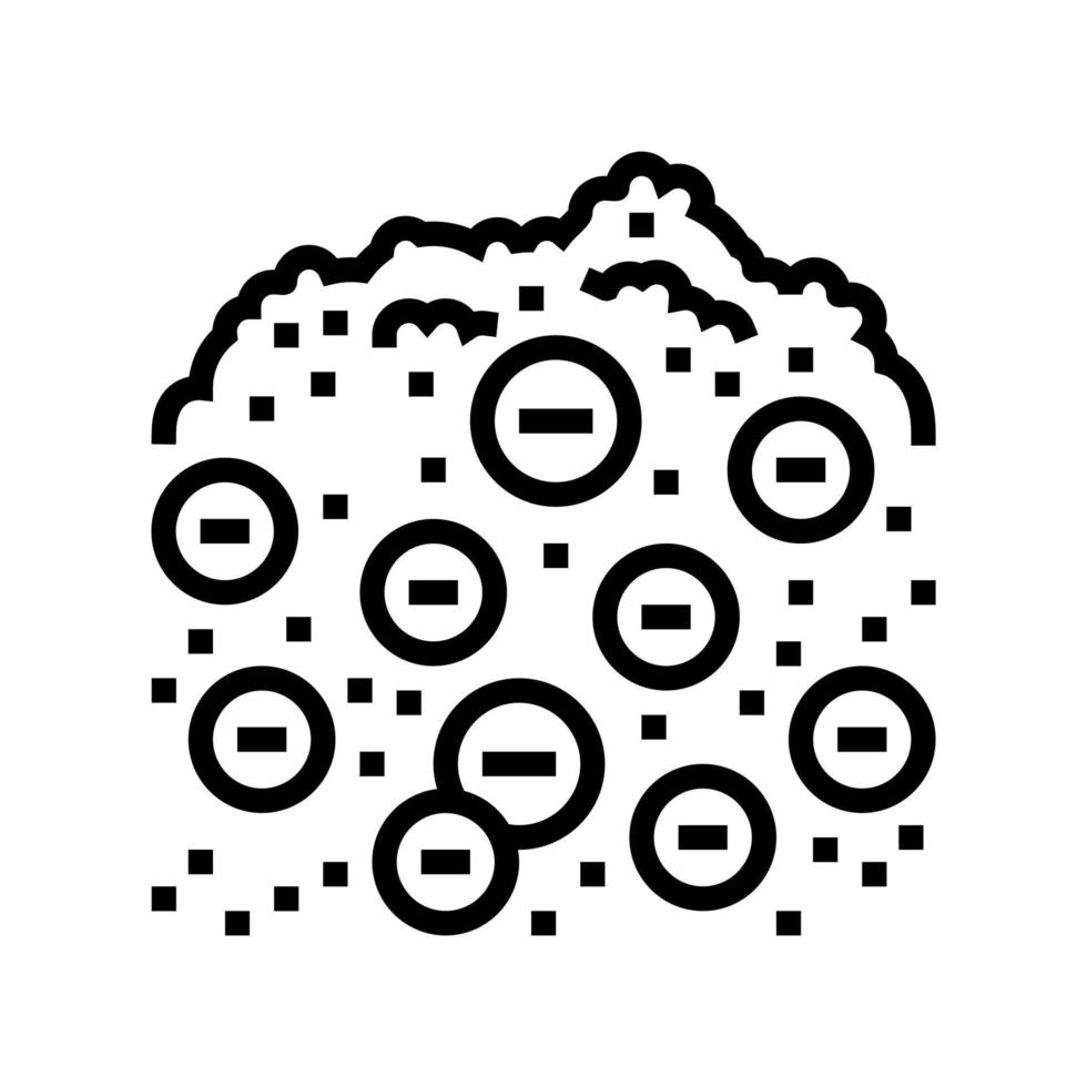 meel verrijking lijn pictogram vectorillustratie vector