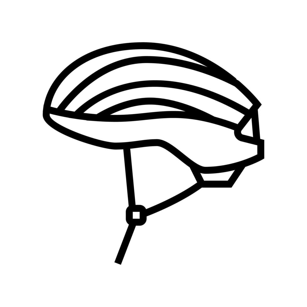 helm beschermen voor wielrenner lijn pictogram vectorillustratie vector