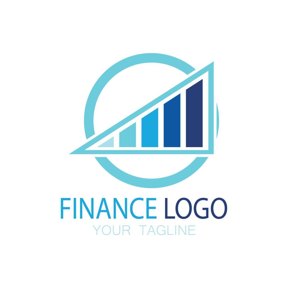 zakelijke financiën en marketing logo vector illustratie sjabloon pictogram ontwerp financiële boekhouding logo met moderne vector concept