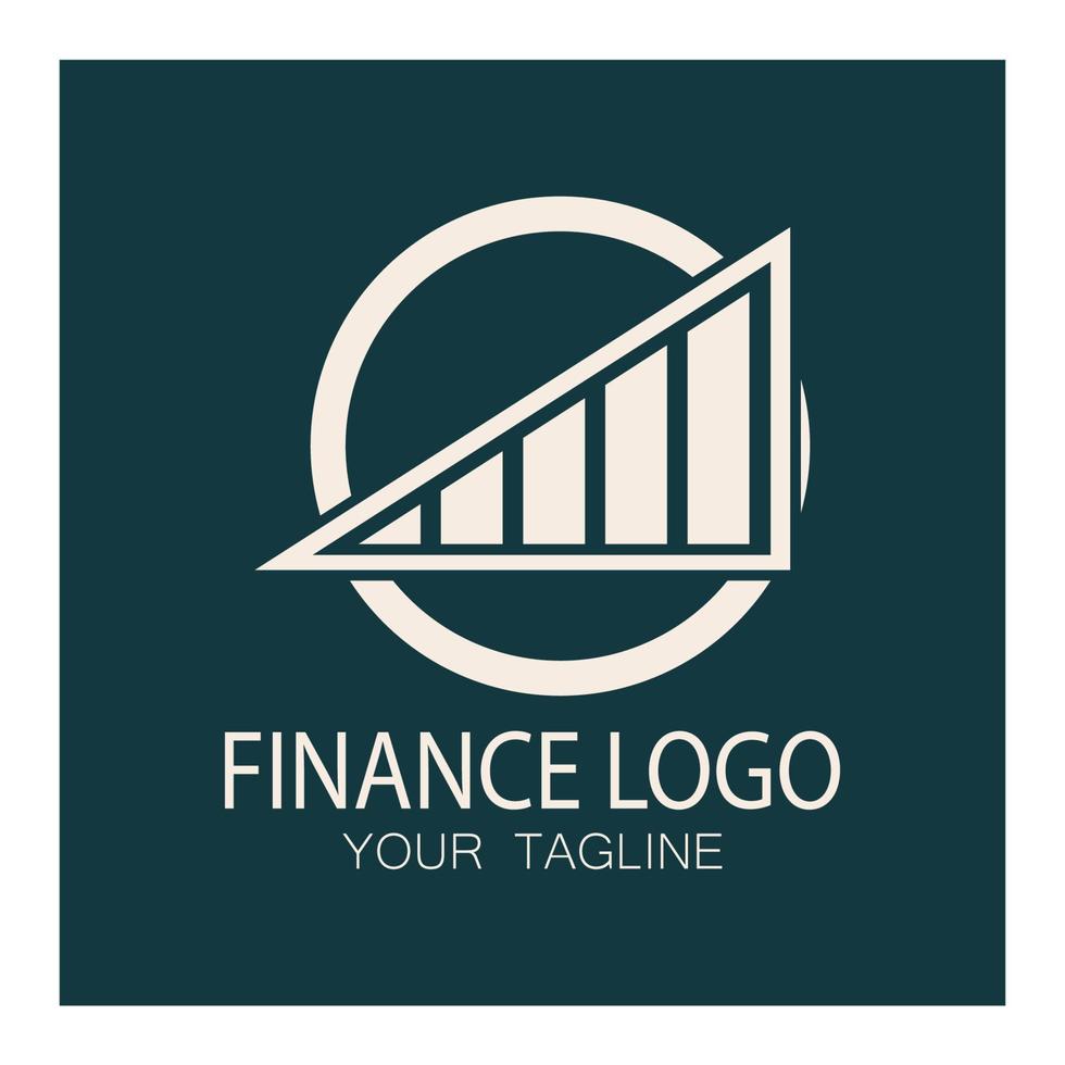 zakelijke financiën en marketing logo vector illustratie sjabloon pictogram ontwerp financiële boekhouding logo met moderne vector concept