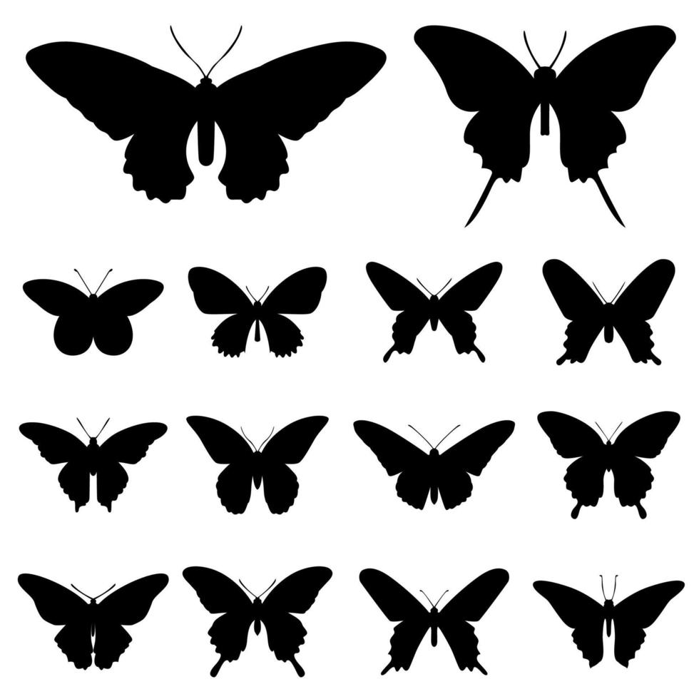 vlinder symbool vector set