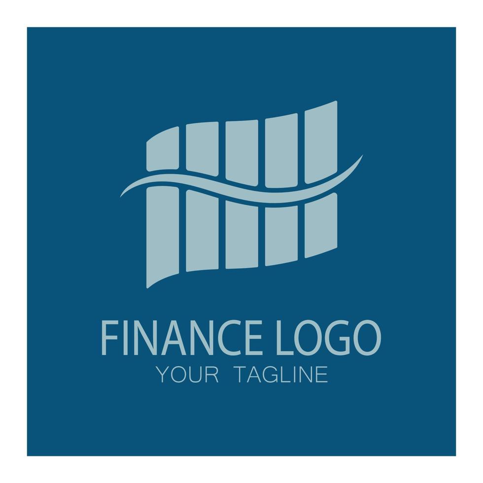 zakelijke financiën en marketing logo vector illustratie sjabloon pictogram ontwerp financiële boekhouding logo met moderne vector concept