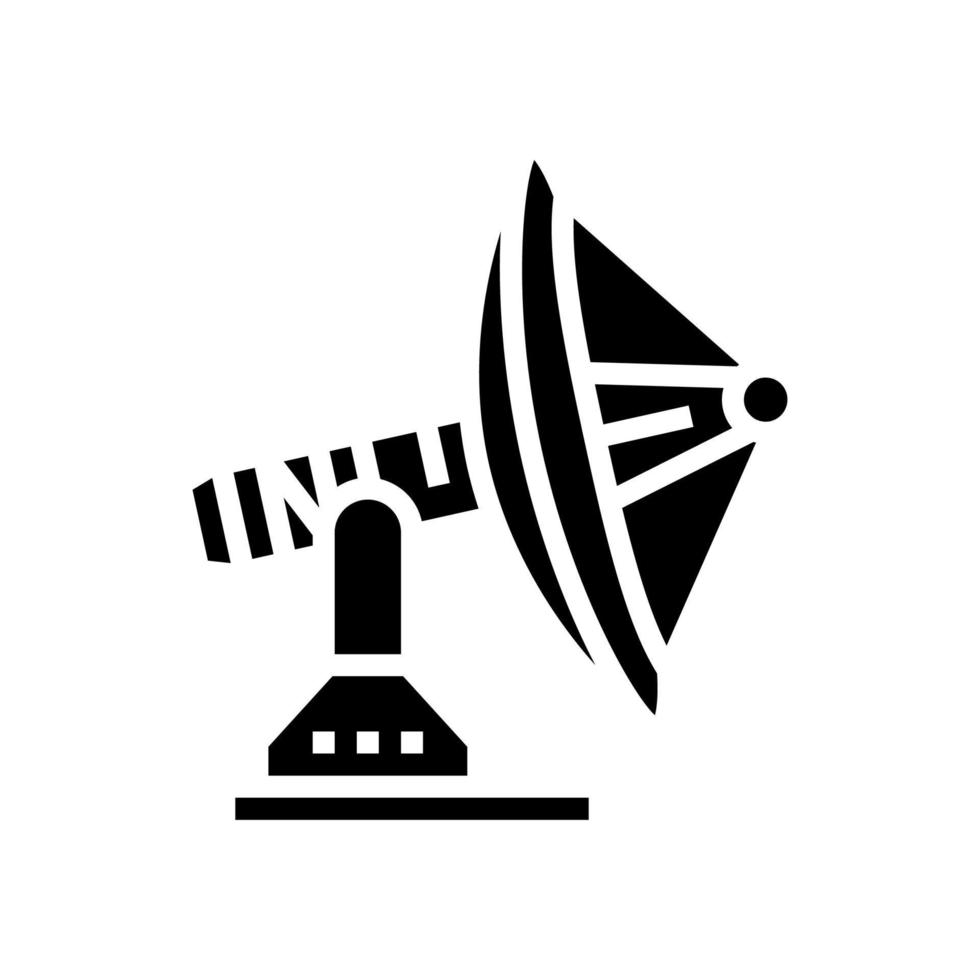 station telecommunicatie glyph pictogram vectorillustratie vector