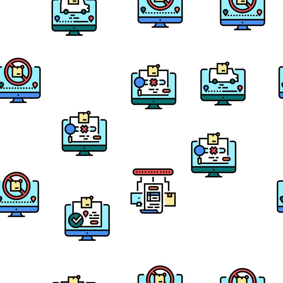 verzending volgen internationaal vector naadloos patroon