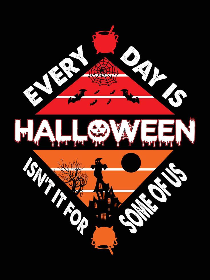 Halloween horror vintage t-shirtontwerp, enge afdruksjabloon vectorafbeeldingen, hoogwaardige typografie illustratie shirtontwerp vector