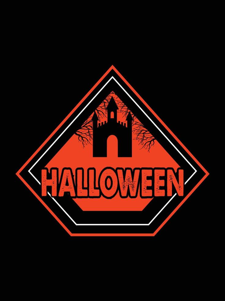 Halloween horror vintage t-shirtontwerp, enge afdruksjabloon vectorafbeeldingen, hoogwaardige typografie illustratie shirtontwerp vector