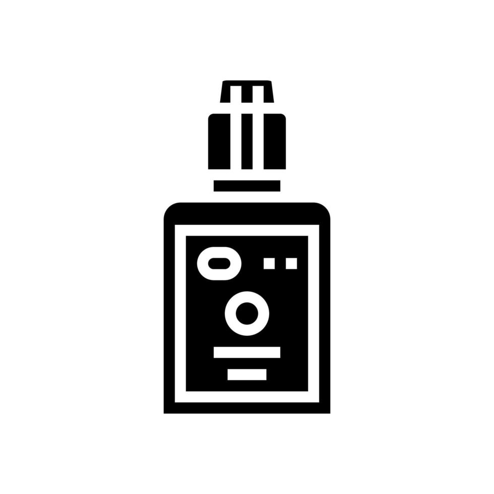 verwijderaar voor wimpers glyph pictogram vectorillustratie vector