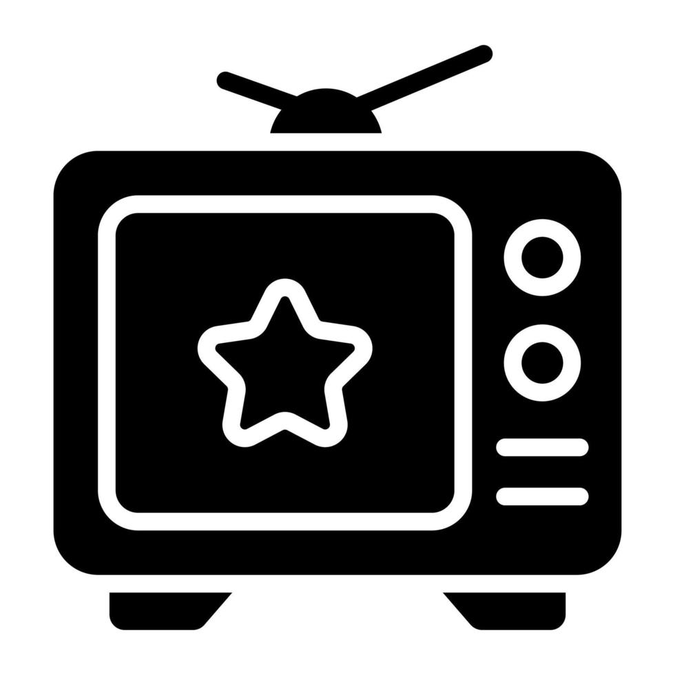 televisie icoon, vector design usa onafhankelijkheidsdag icoon.