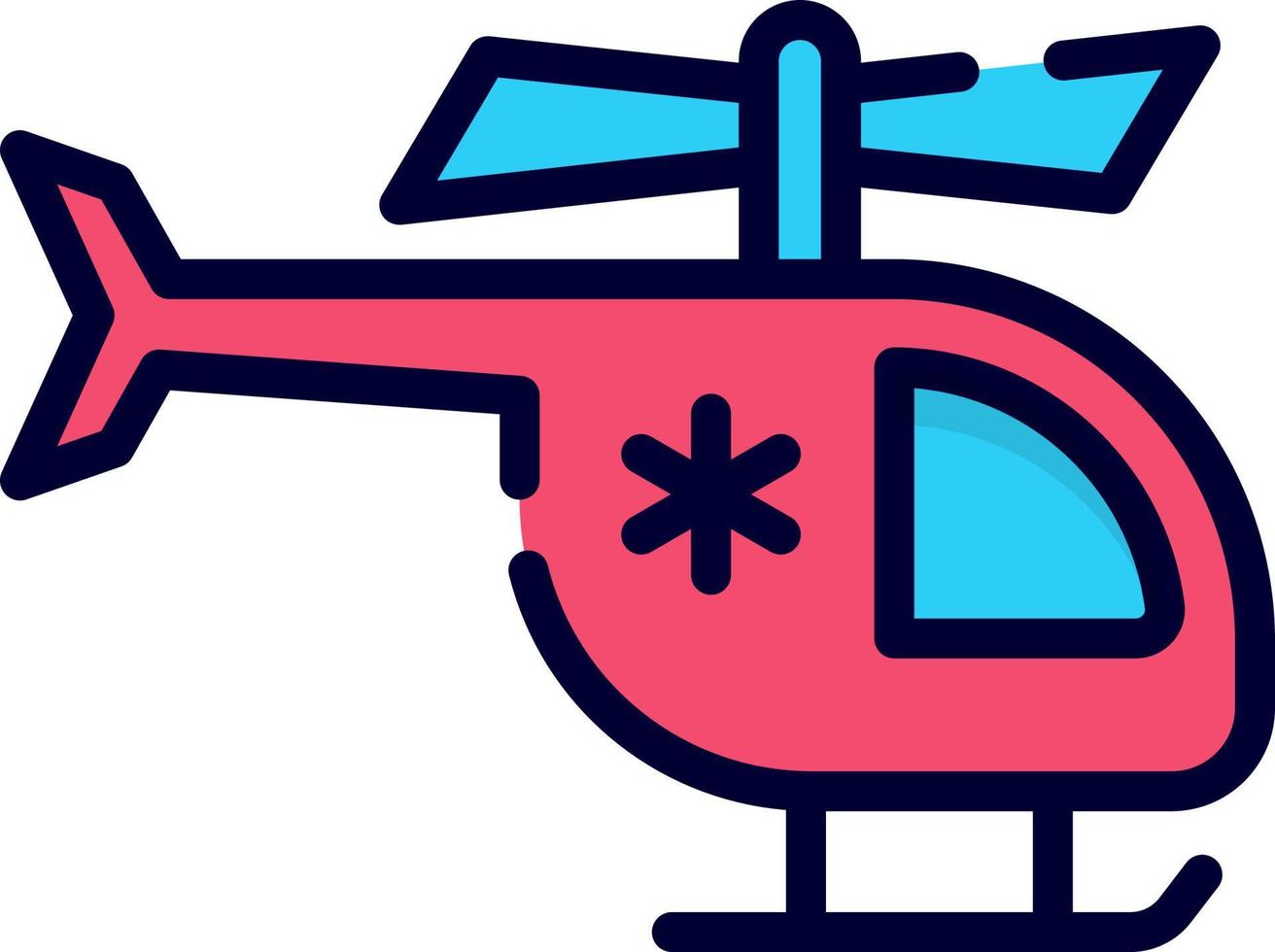 luchtambulance, reddingspictogram, pictogram voor gezondheidszorg en medisch. vector