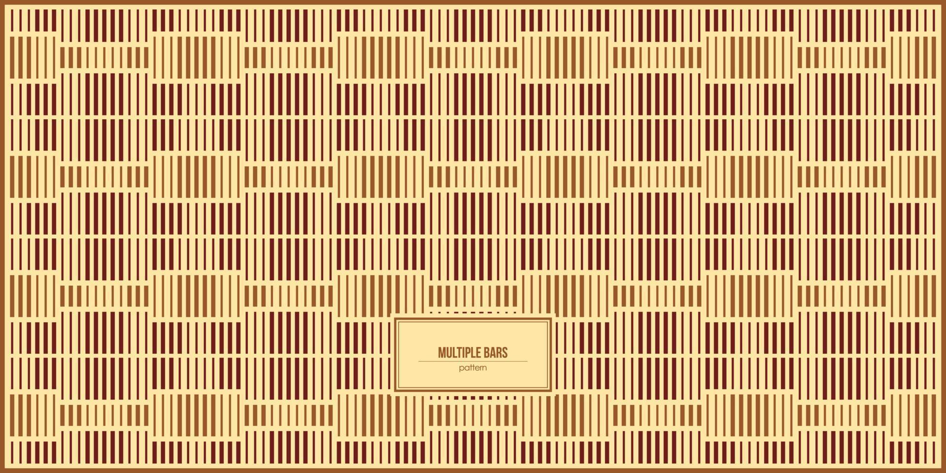 patroon met meerdere staven met verschillende grootte vector