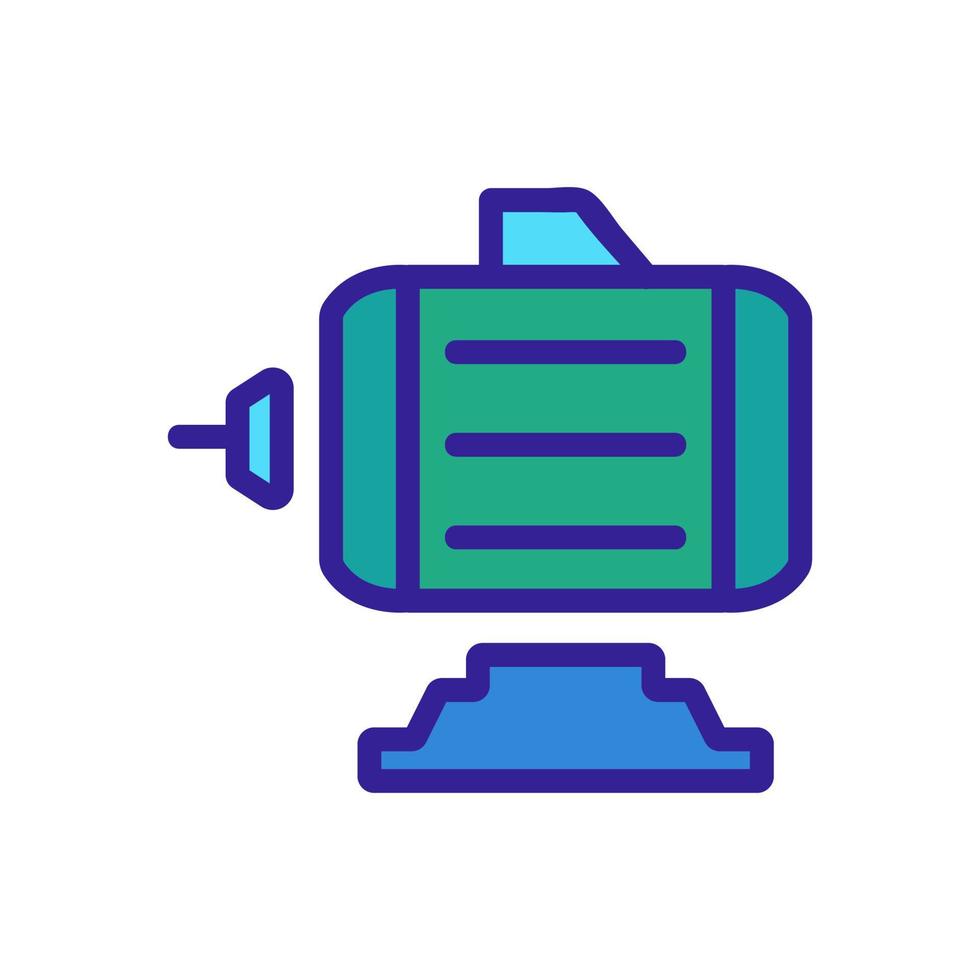 elektrische motor pictogram vector overzicht illustratie