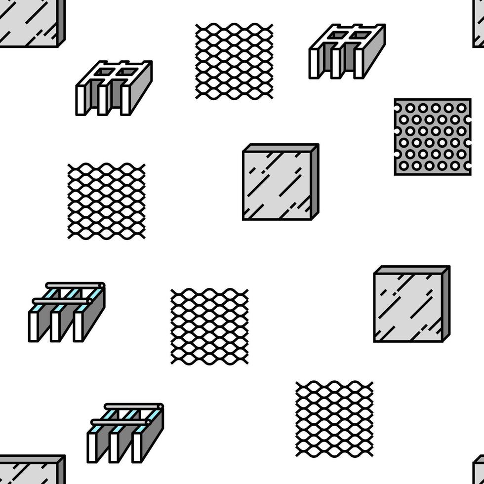 metalen materiaal constructie balk vector naadloos patroon