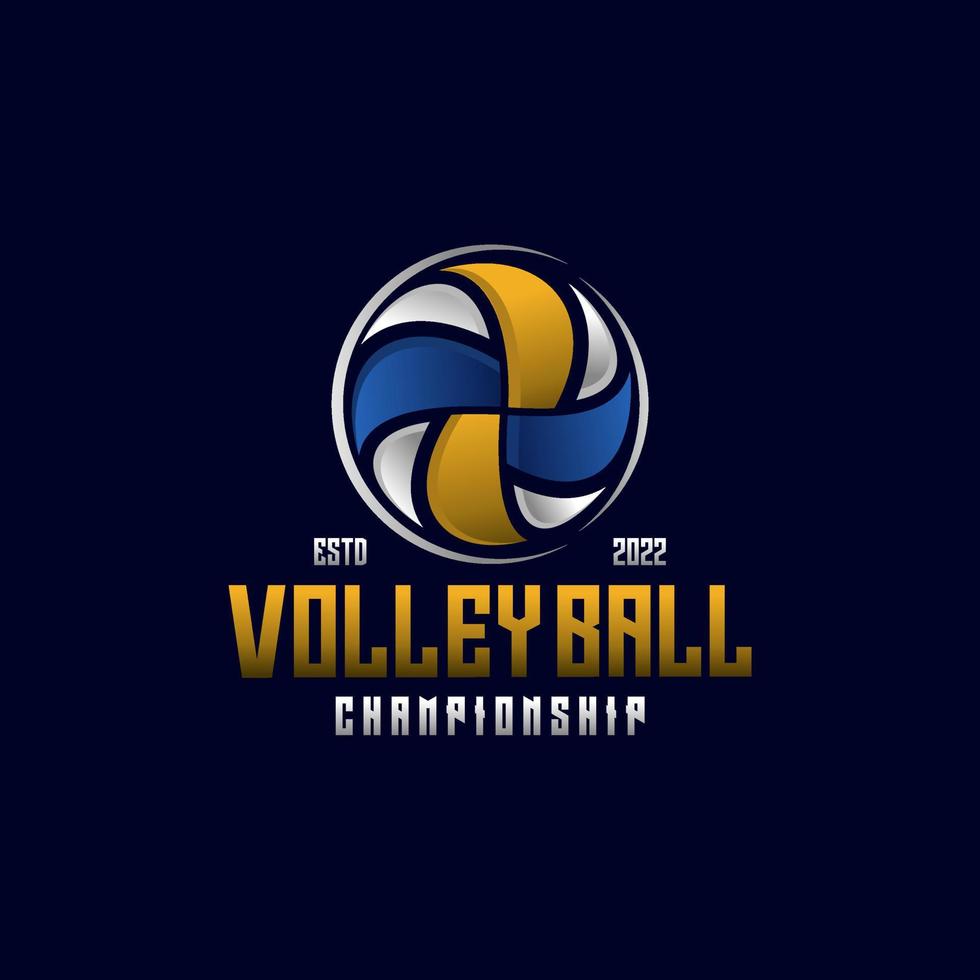 volleybal logo vector ontwerpsjabloon