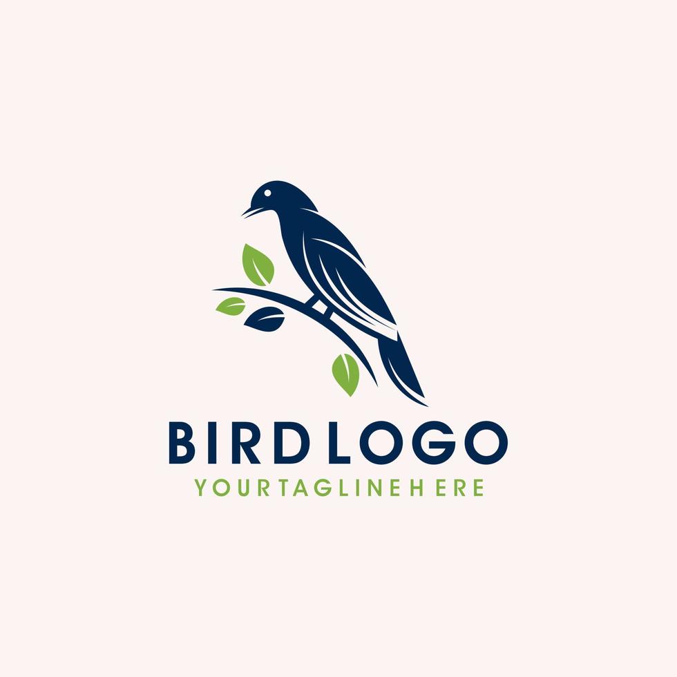 vogel logo ontwerp vectorillustratie vector