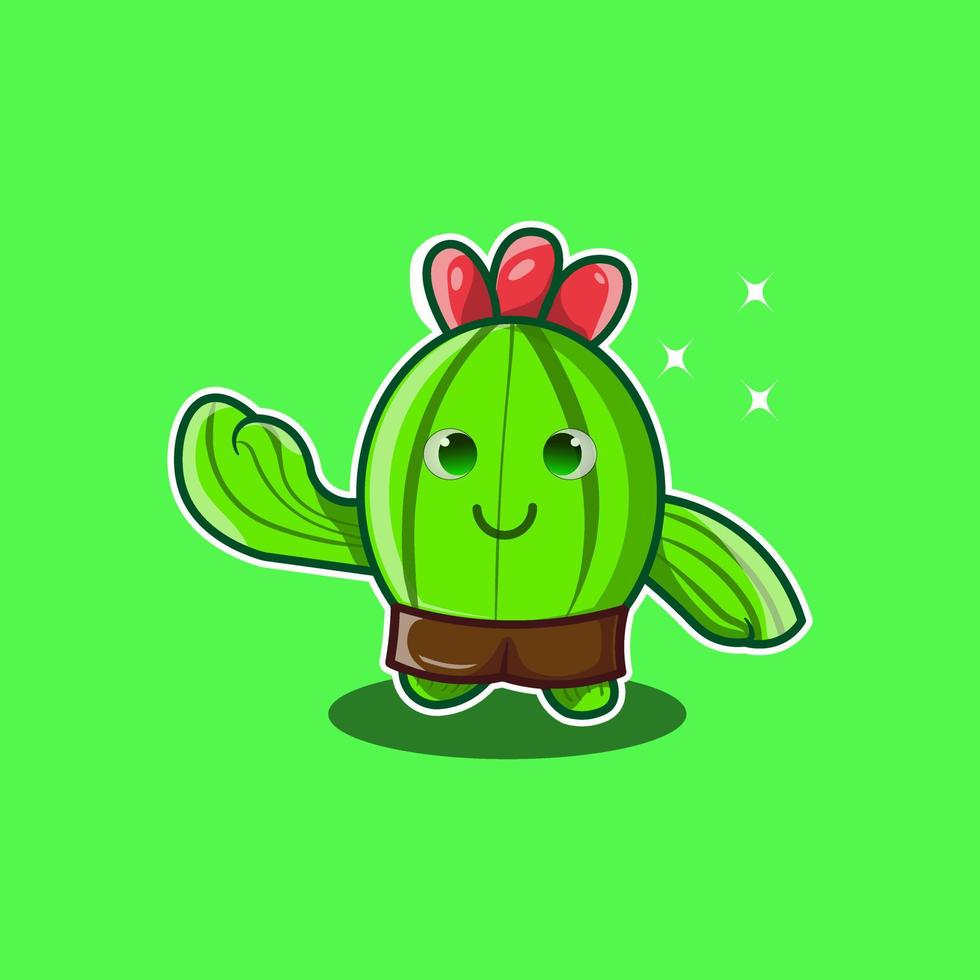 premium vector l schattig cactusontwerp. ontwerp karakter. gratis download
