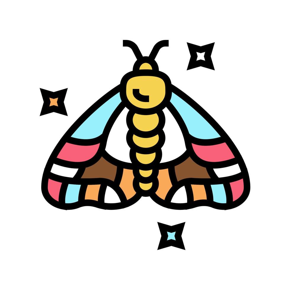 insect boho kleur pictogram vectorillustratie vector