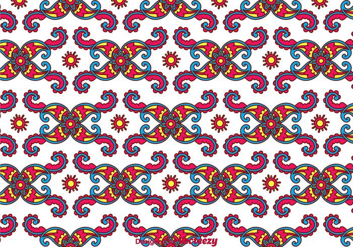 Kleurrijke Paisley Achtergrond vector