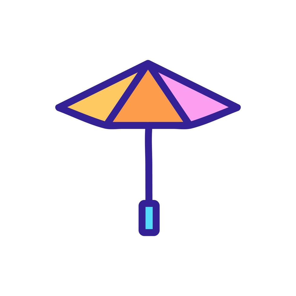 paraplu pictogram vector overzicht illustratie