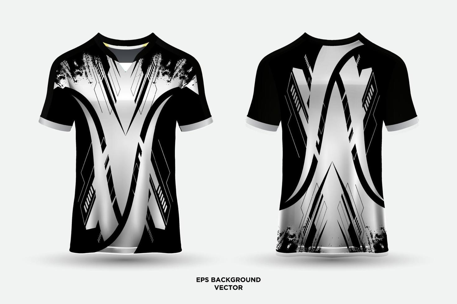 futuristisch jersey-ontwerp geschikt voor sport, racen, voetbal, gaming en esports vector