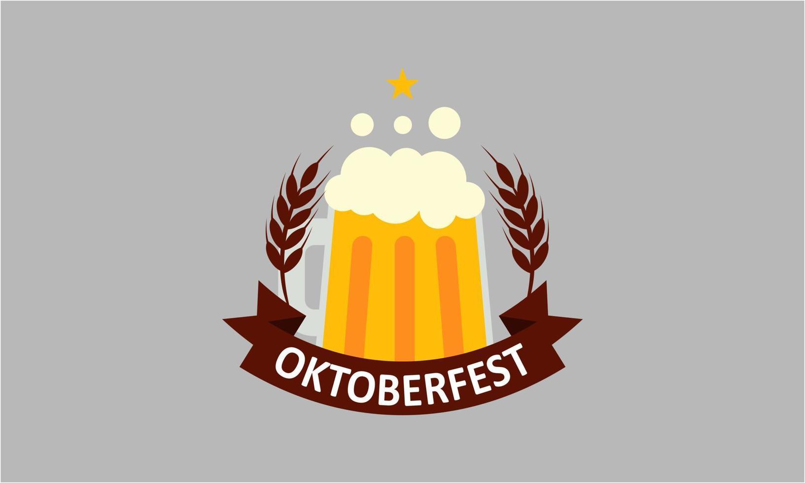 realistische oktoberfest bierfestival achtergrond kan worden gebruikt voor postersjabloon vector