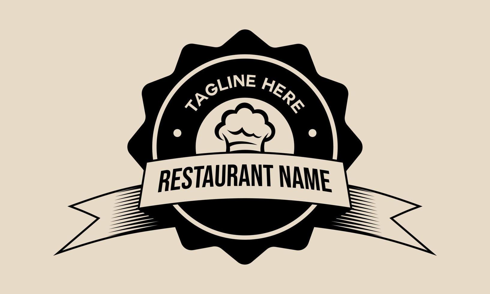 restaurant logo ontwerp sjabloon vector