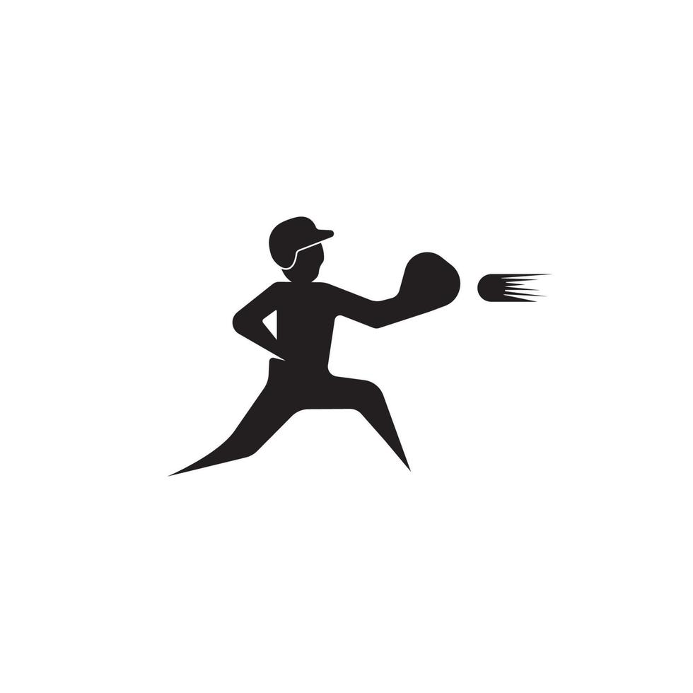 honkbal pictogram vector illustratie sjabloonontwerp