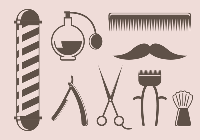 Gratis Vintage Barber Tool Vector