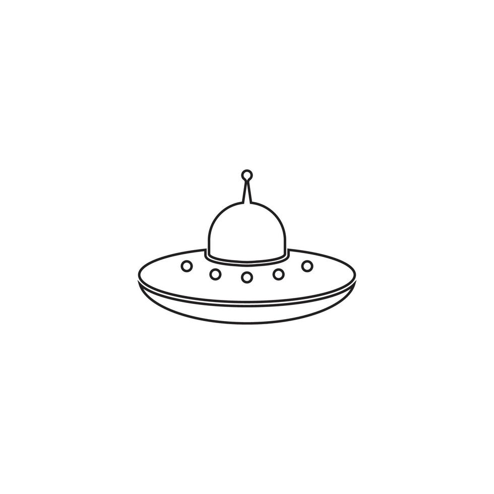 ufo pictogram vector illustratie sjabloonontwerp