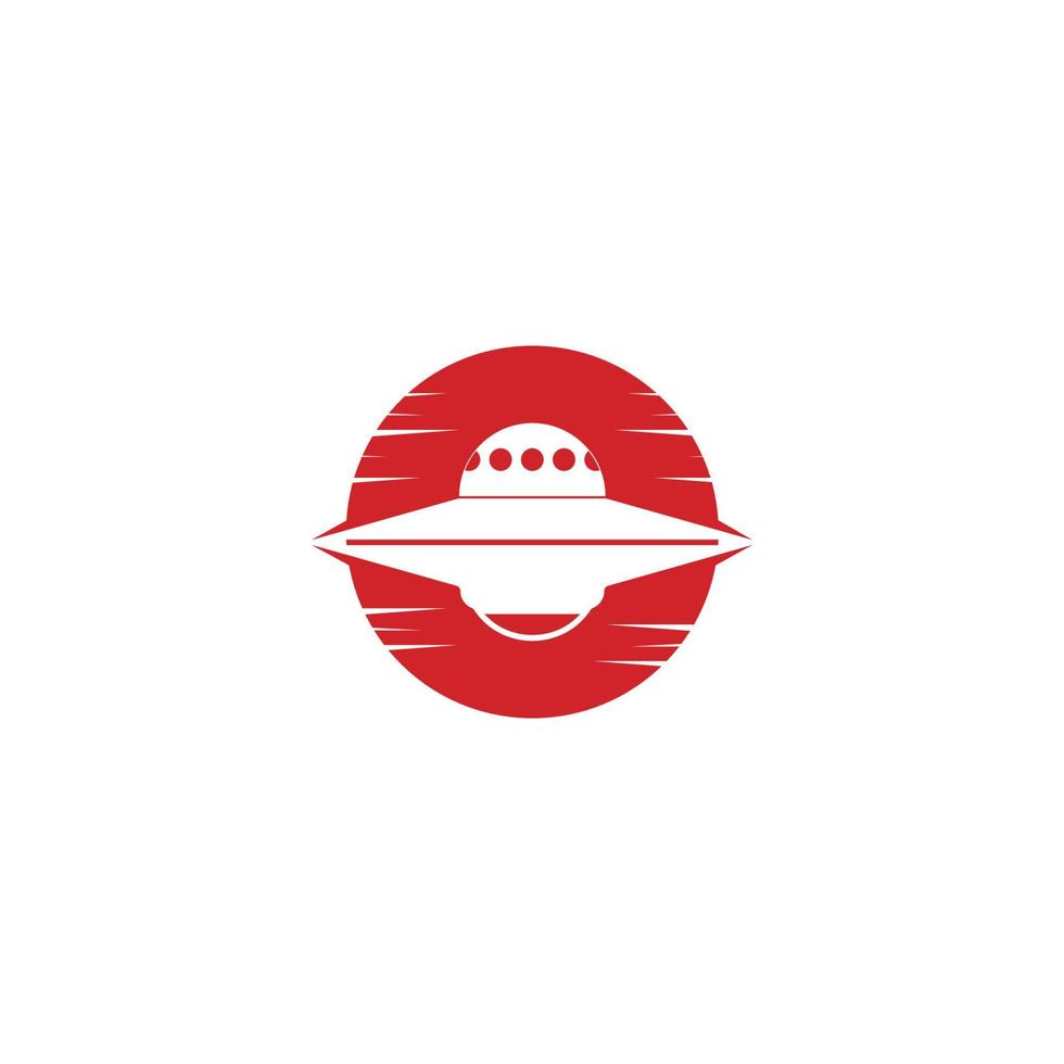 ufo-logo. vector illustratie ontwerpsjabloon.